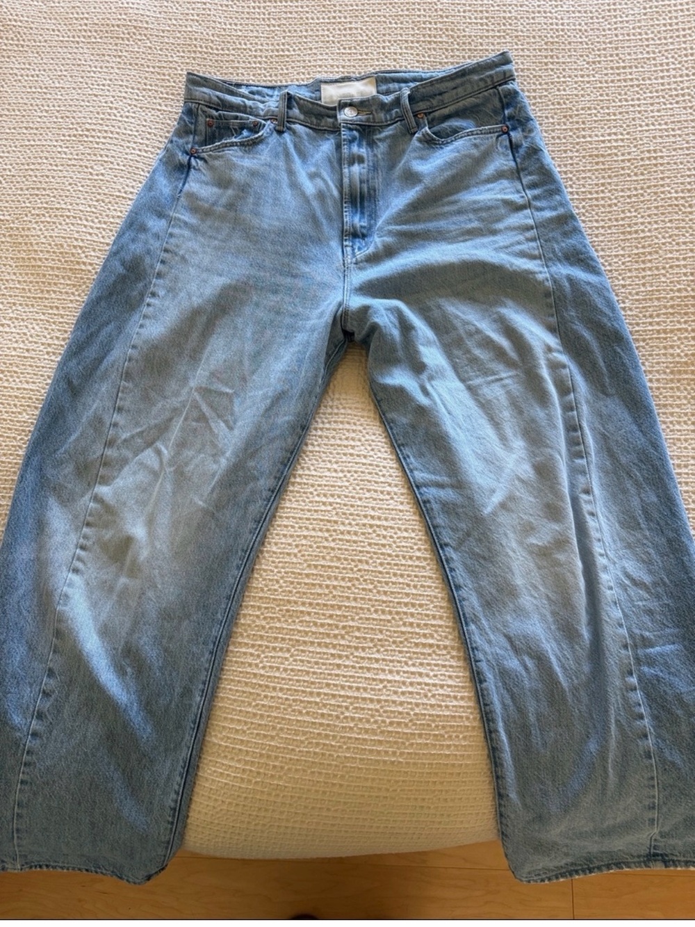 Mother half pipe flood jeans